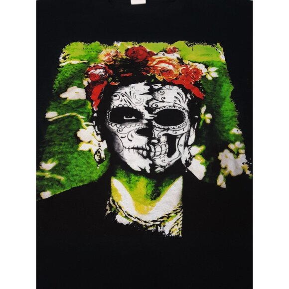 Frida Kahlo Dia de Los Muertos Tee - Picture 2 of 6